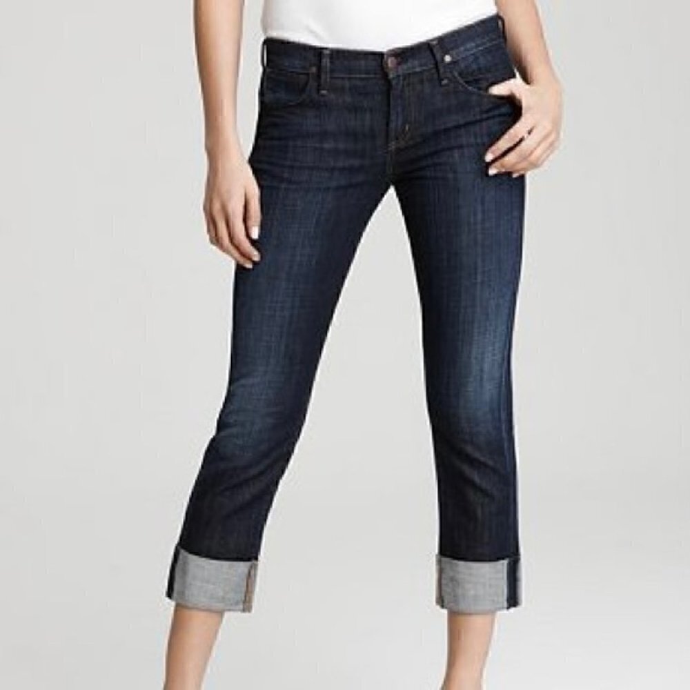 Citizens of Humanity Dani Cropped Straight Leg Jeans Scorpio Dark Wash Size 26